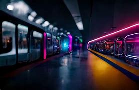 Image result for Neon Metro Station Wallpaper