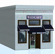 Image result for French Coffee Shop Exterior 3D Warehouse