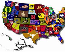 Image result for College Football Team Logo Map