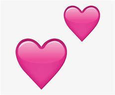 Image result for Heart Emoji Pink and Red