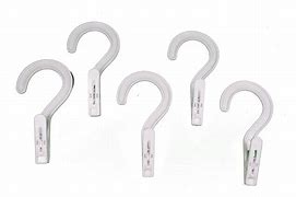 Image result for White Clothes Plastic Hooks and Eyes