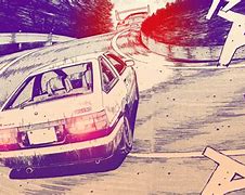 Image result for Initial D Manga Panels Coloured