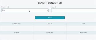 Image result for Length Converter Chart