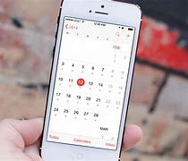 Image result for iPhone Image of the Calendar Screen