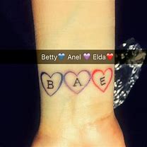 Image result for children initial tattoos heart