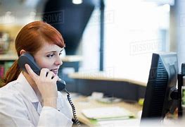 Image result for Receptionist Speaking On Phone