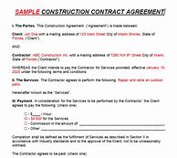 Image result for Sample Contract Agreement for As-Built Plans