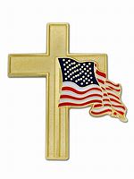 Image result for American Flag Cross Lapel Pin