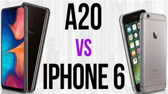 Image result for A20 vs iPhone 6 Plus Camara