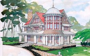 Image result for Queen Anne Style House Floor Plan