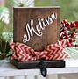 Image result for Wood Carved Stocking Holders for Mantle