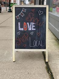 Image result for Shop Local Chalkboard Sign