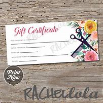 Image result for Beauty Salon Gift Certificate