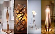 Image result for DIY Wooden Floor Lamp