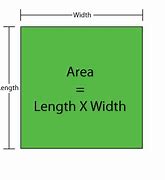 Image result for Is Area Length X Width