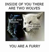 Image result for Two Wolves Meme Blank