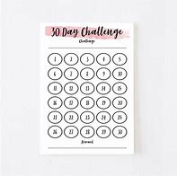 Image result for Printable 30-Day Challenge Black and White Free circa L