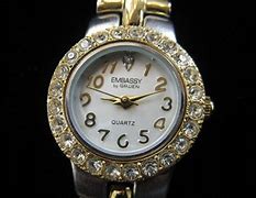Image result for Embassy Genuine Diamond Quartz Watch