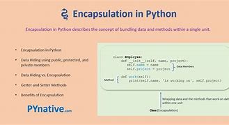 Image result for Encapsulation Python Example