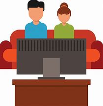 Image result for Person Watching TV Clip Art