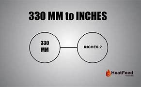 Image result for 330Mm to Inches