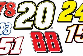 Image result for NASCAR Number Decals