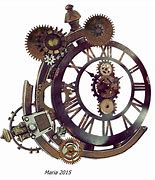 Image result for Steampunk Melting Clock Gears
