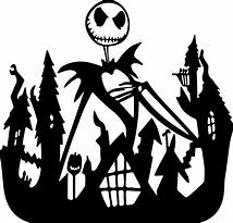Image result for Nightmare Before Christmas Clip Art Black and White