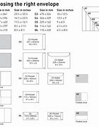 Image result for Envelope Size Chart for Printer