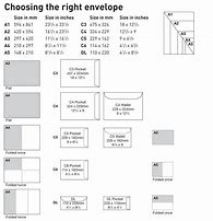 Image result for Standard Envelope Sizes in Inches