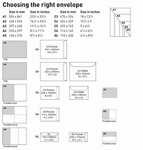 Image result for Letter Size Envelope Dimensions