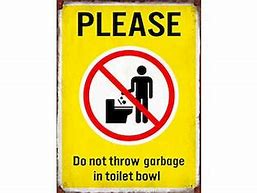 Image result for Don't Throw Trash Sign