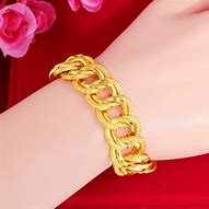 Image result for 24K Gold Charm Bracelet