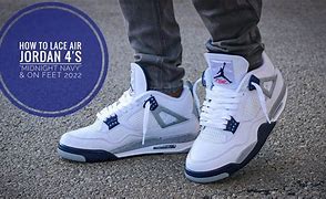 Image result for Jordan 4S On Feet