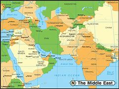 Image result for Middle East Borders Map