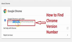 Image result for How to Find Google Chrome Version