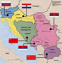 Image result for Map of Yugoslavia Now