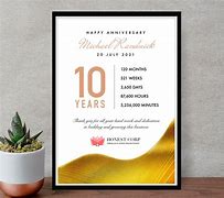 Image result for 10 Year Work Anniversary Ideas