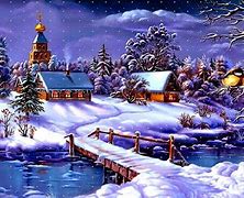 Image result for Dark Christmas Village Wallpaper