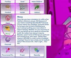Image result for Sims 4 Muva Simmer Traits