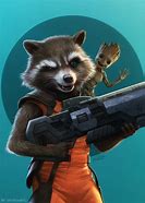 Image result for Rocket Raccoon Guardians of the Galaxy and Baby Groot