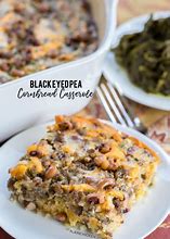 Image result for Black Eyed Pea Casserole with Jiffy Cornbread