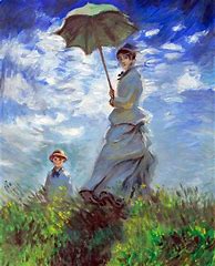 Image result for Woman with Umbrella Painting