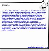 Image result for dicente