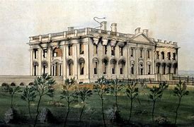 Image result for Photo of the First White House in 1800