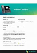 Image result for Mitel Phones Manual 6920