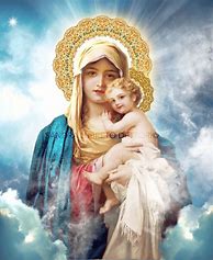 Image result for Virgin Mary Y Jesus Blank Tepelte