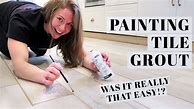 Image result for Painting Bathroom Floor Tile and Grout