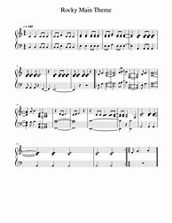 Image result for Rocky Theme Song Piano Sheet Music