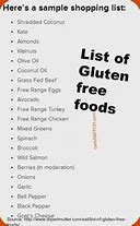 Image result for Example of Gluten Free Diet